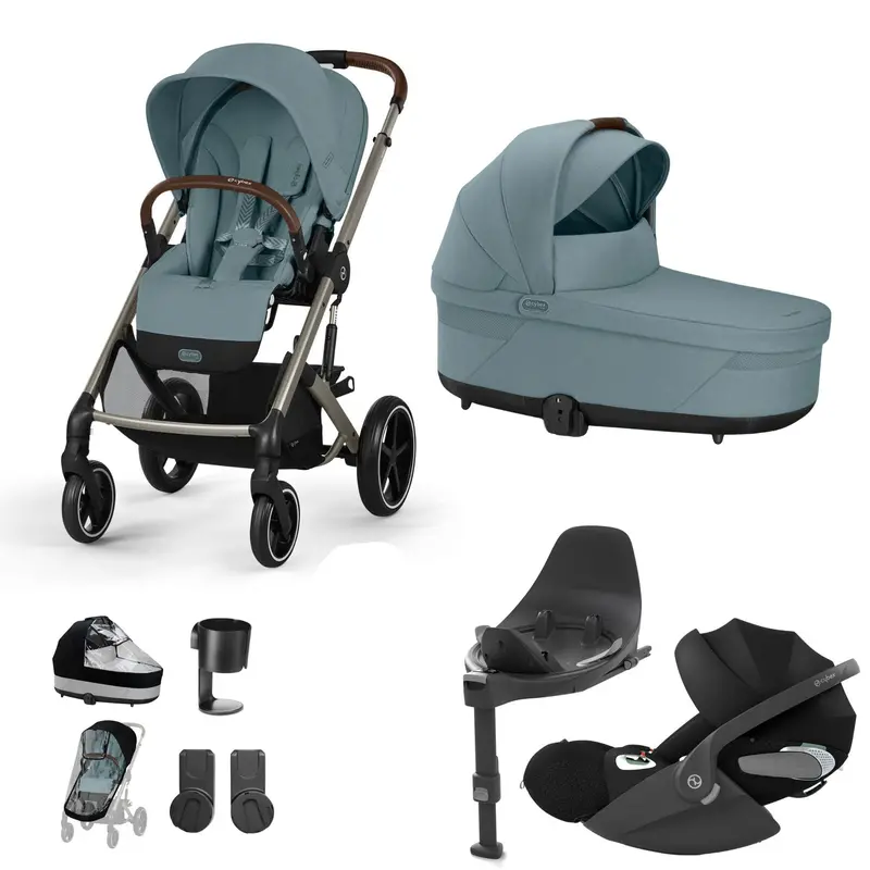 Cybex Balios S Lux Luxury Bundle In Taupe/Stormy Blue 6