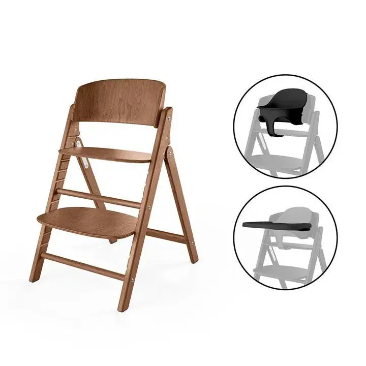 Cybex Click & Fold 3In1 High Chair In Dark Natural 1