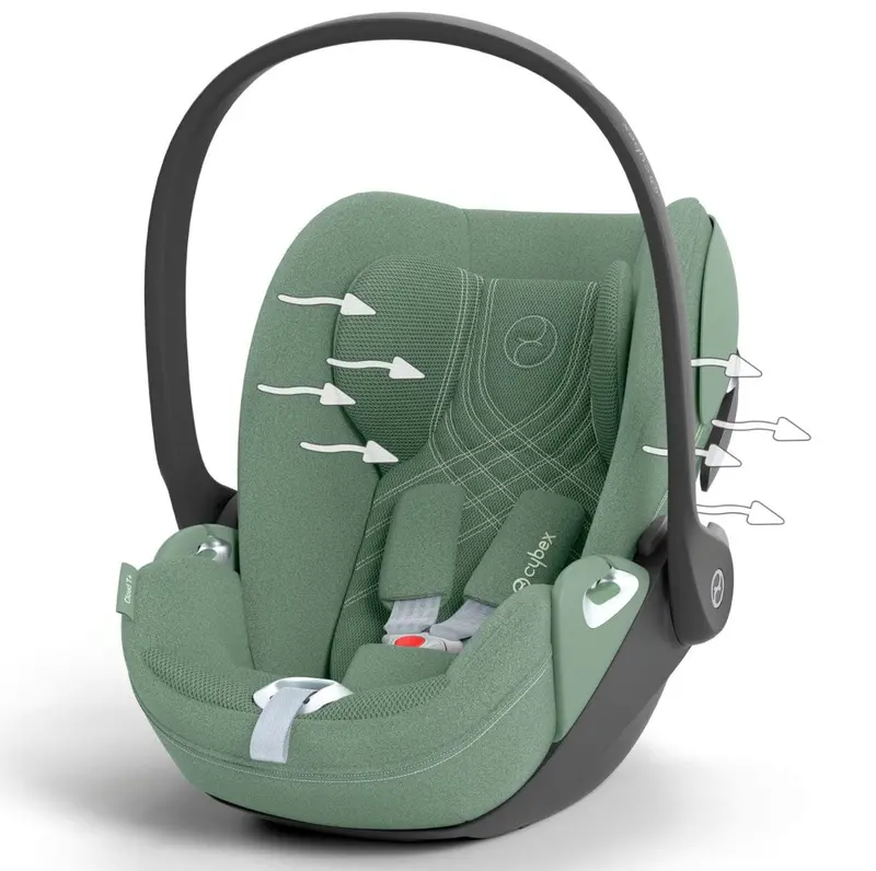 Cybex Cloud T Plus I-Size Car Seat In Leaf Green 2