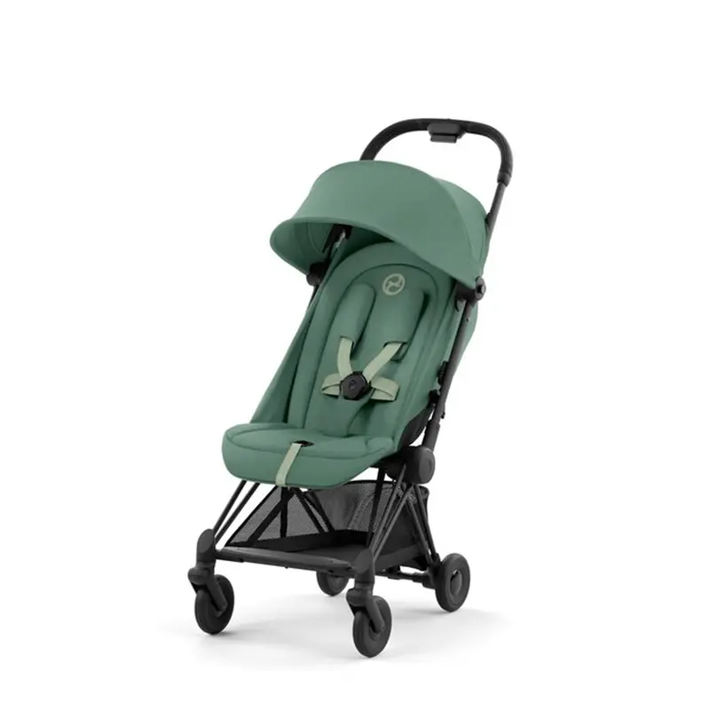 Cybex Coya In Matt Black Leaf Green 1