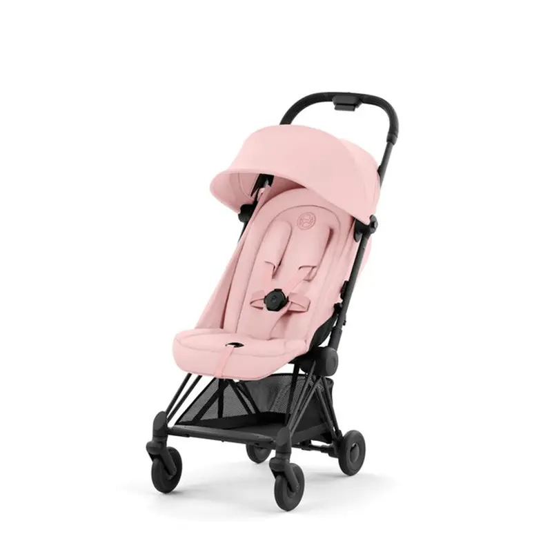 Cybex Coya In Matt Black Peach Pink 1