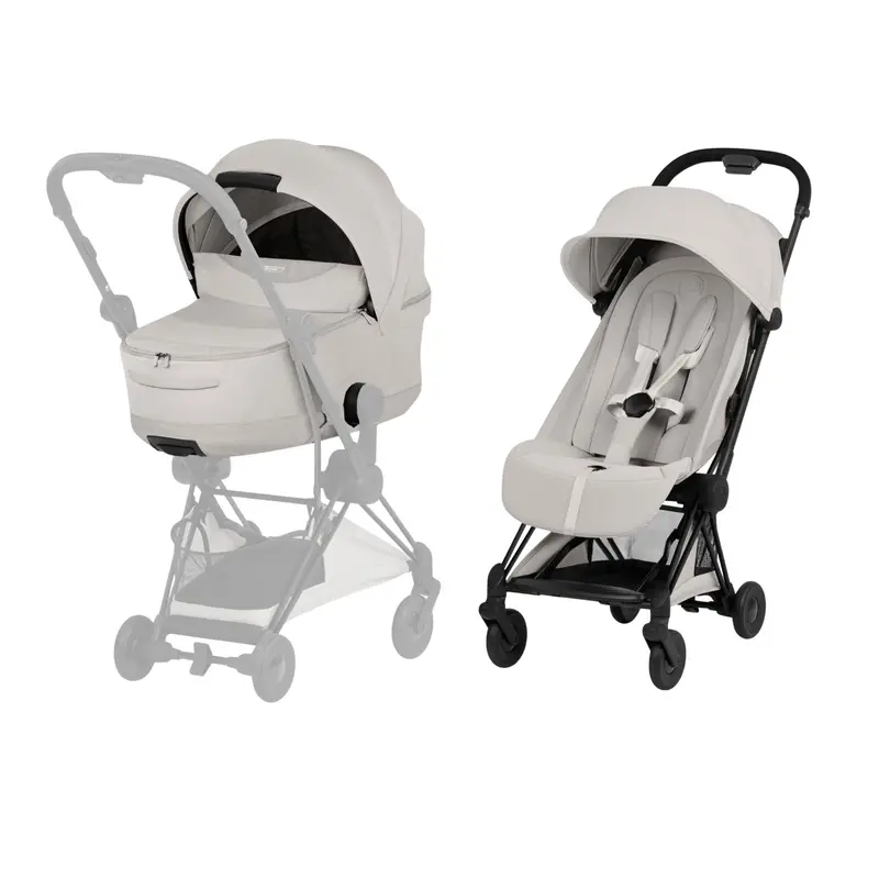 Cybex Coya Pushchair Set - Style Collection In Matt Black/City Grey 1