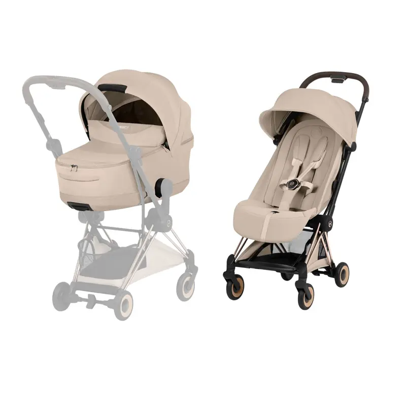 Cybex Coya Pushchair Set - Style Collection In Rose Gold/Cozy Beige 1