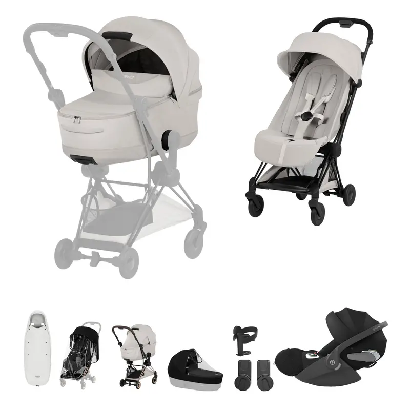 Cybex Coya Ultimate Accessory Bundle - Style Collection In City Grey 1