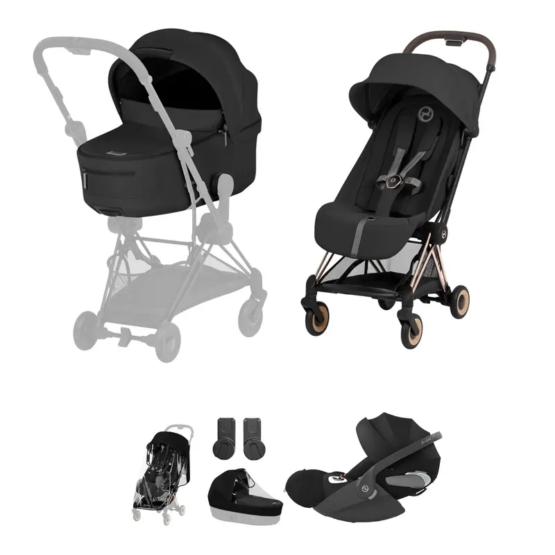 Cybex Coya Ultimate Bundle - Comfort Collection In Sepia Black 1