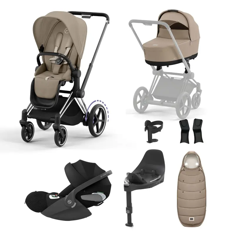 Cybex E-Priam Bundle With Cloud T In Cozy Beige 1