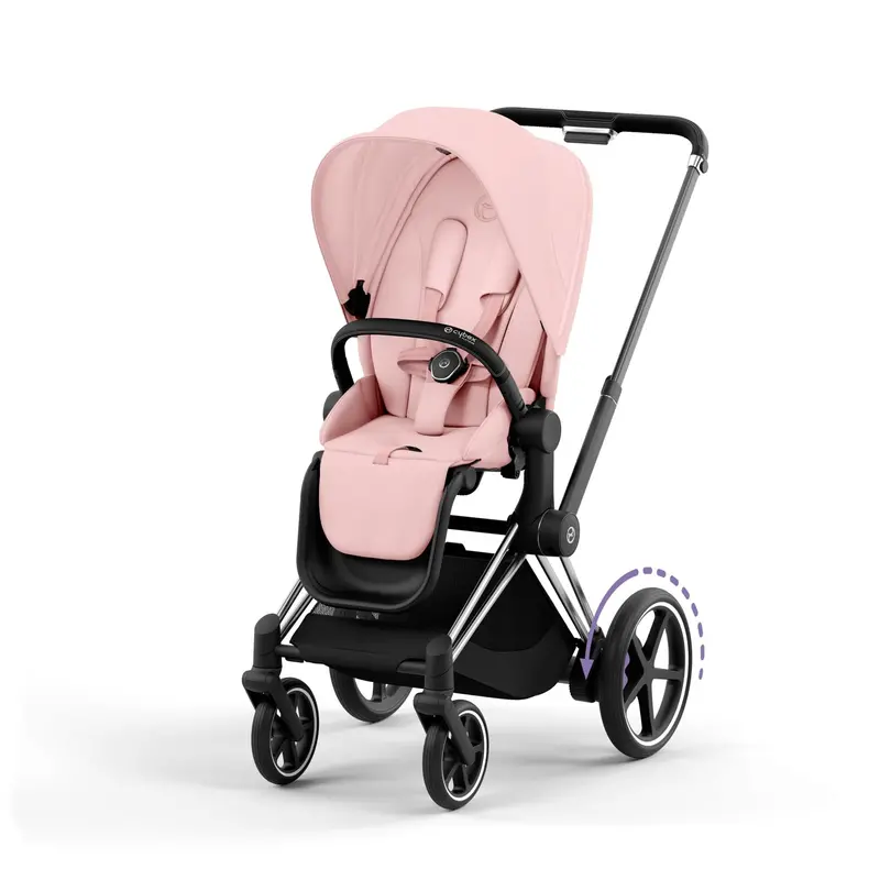 Cybex E-Priam Bundle With Cloud T In Peach Pink 2