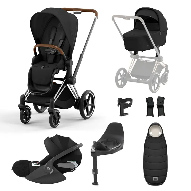 Cybex E-Priam Bundle With Cloud T In Sepia Black 3