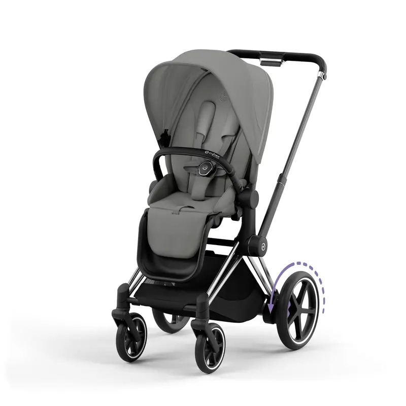 Cybex E-Priam Travel System With Cloud T In Mirage Grey 7