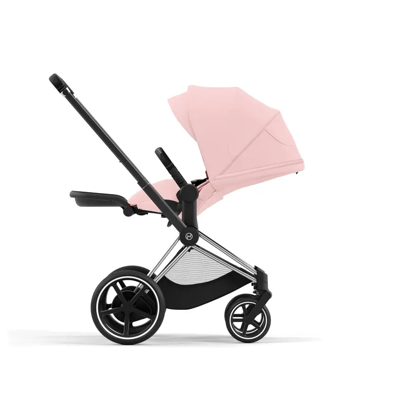 Cybex E-Priam Travel System With Cloud T In Peach Pink 6