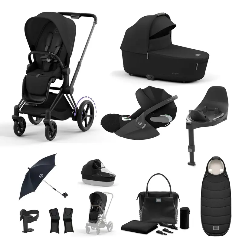 Cybex E-Priam Travel System With Cloud T In Sepia Black 5
