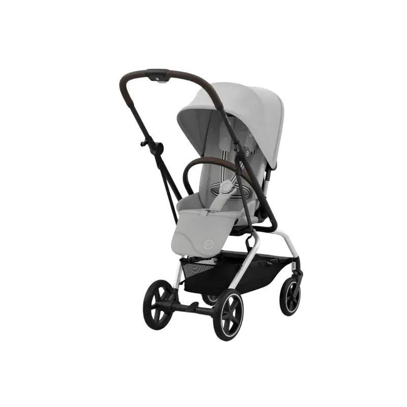 Cybex Eezy S Twist+2 Pushchair With Cloud G Car Seat & Base & Snøgga Footmuff Travel System Bundle - Fog Grey 2
