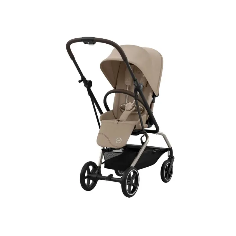 Cybex Eezy S Twist+2 Pushchair With Cloud G Car Seat Travel System Bundle - Almond Beige 2