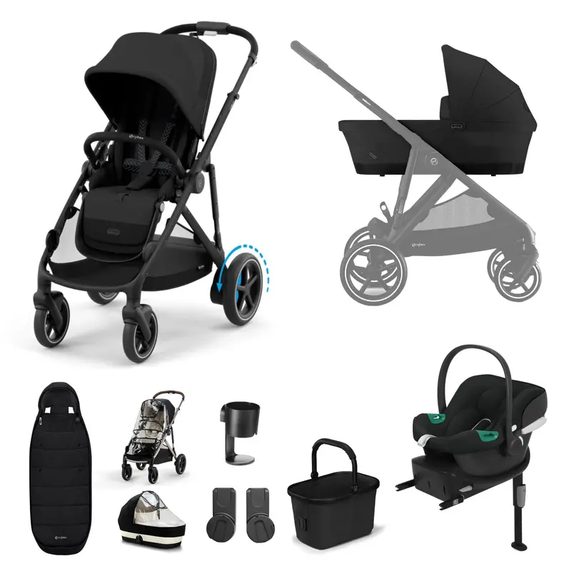 Cybex Egazelle S Comfort Bundle In Moon Black 1