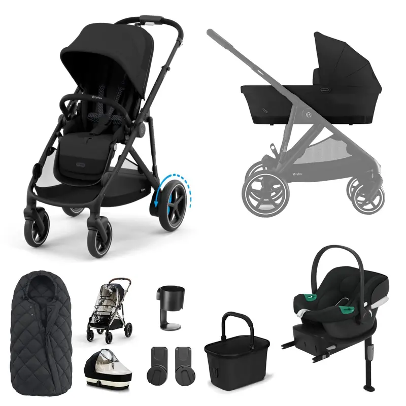 Cybex Egazelle S Comfort Bundle In Moon Black 2