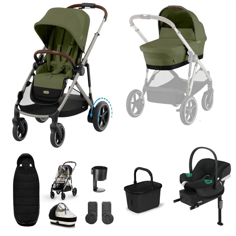 Cybex Egazelle S Comfort Bundle In Moss Green 1