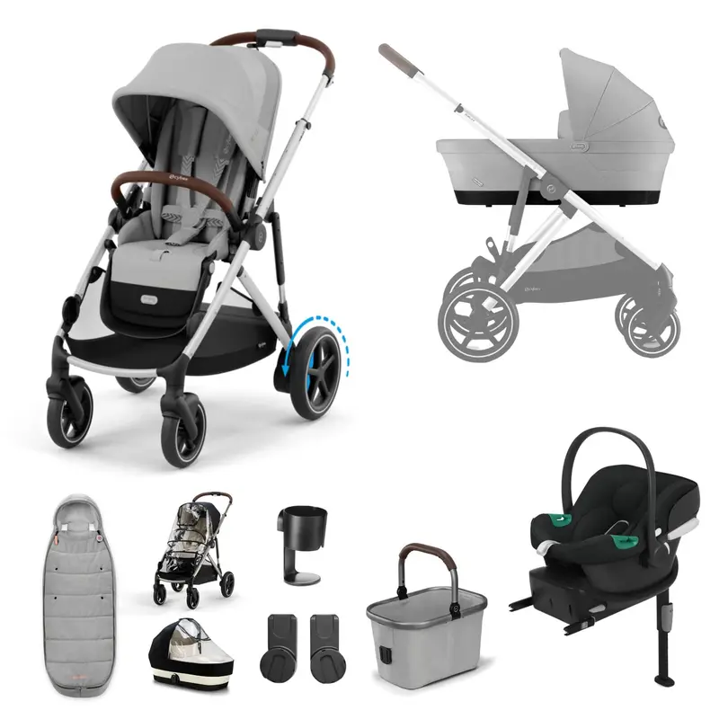 Cybex Egazelle S Comfort Bundle In Stone Grey 1