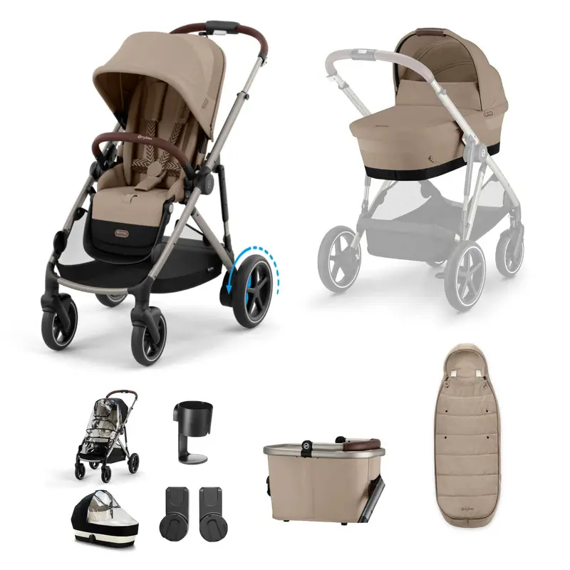 Cybex Egazelle S Essential Bundle In Almond Beige 1