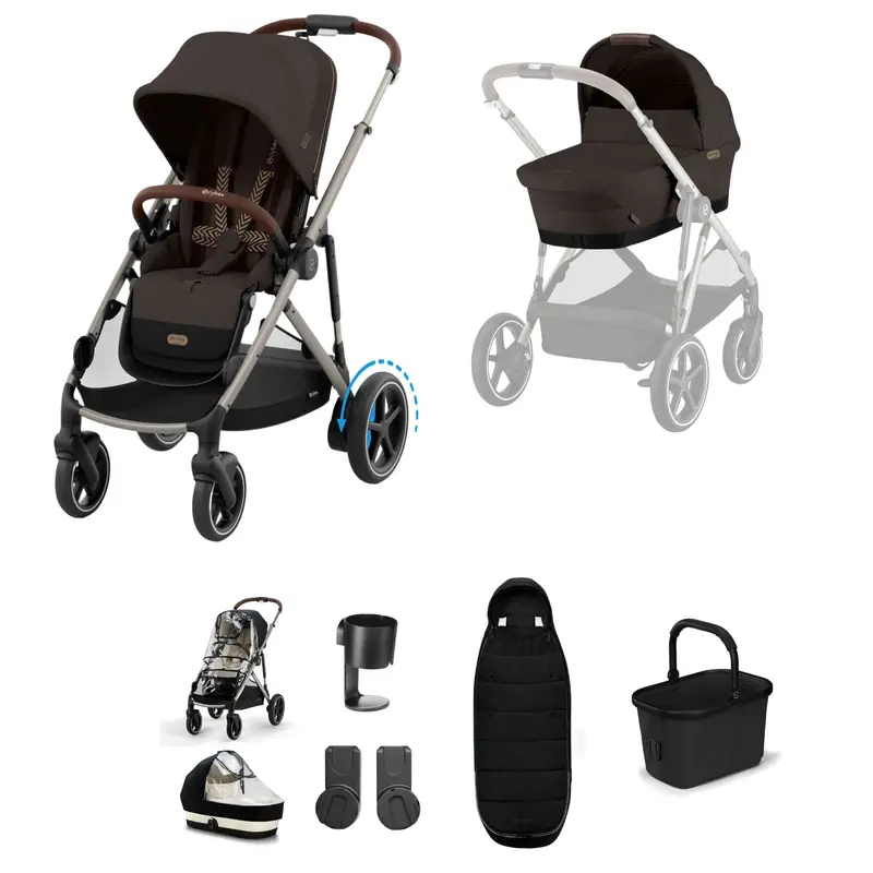 Cybex Egazelle S Essential Bundle In Chocolate Brown 2