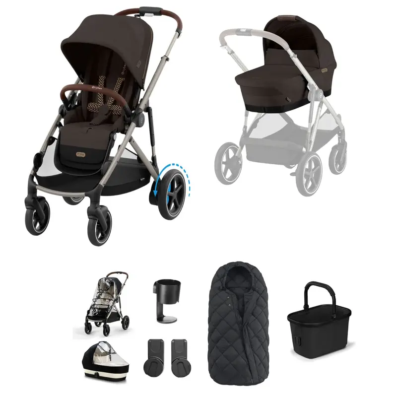 Cybex Egazelle S Essential Bundle In Chocolate Brown 4