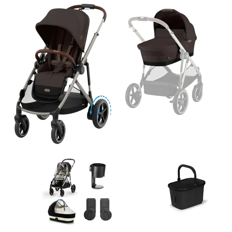 Cybex Egazelle S Essential Bundle In Chocolate Brown 5
