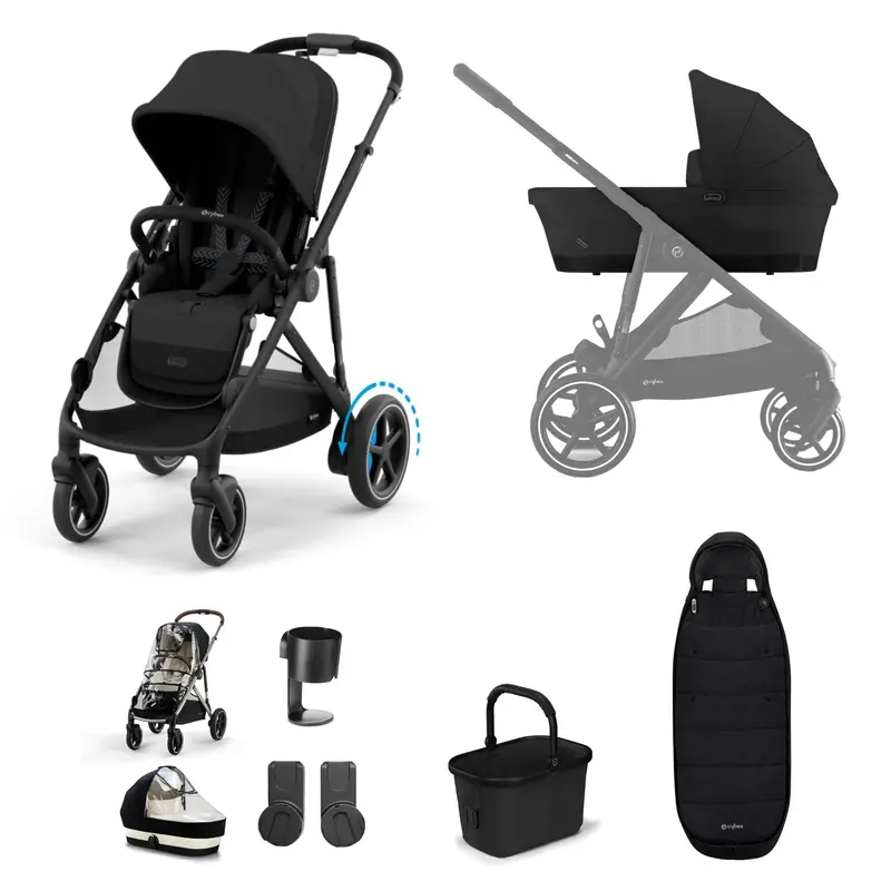 Cybex Egazelle S Essential Bundle In Moon Black 1