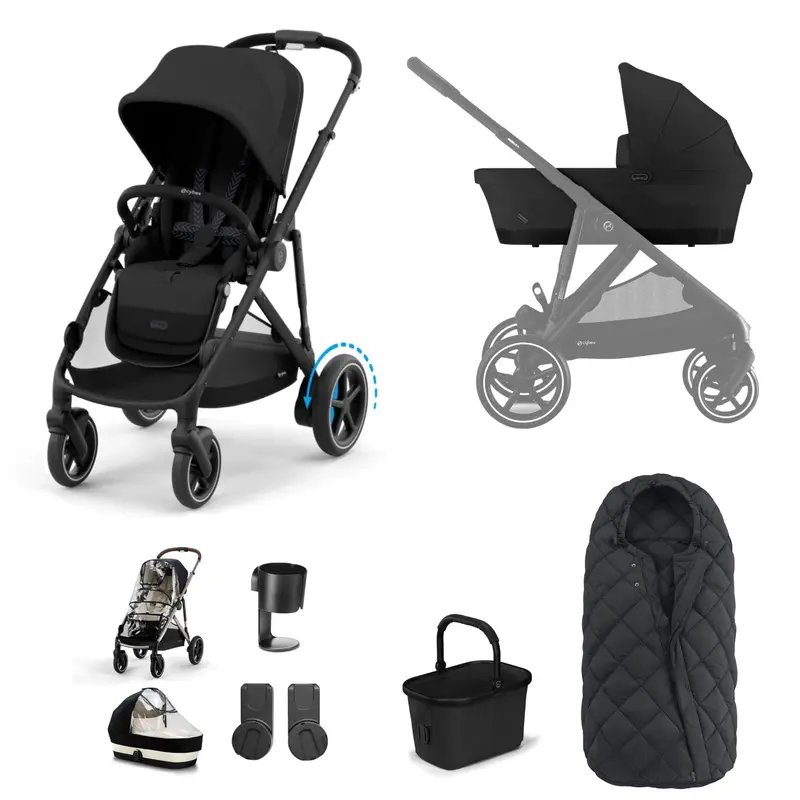 Cybex Egazelle S Essential Bundle In Moon Black 2