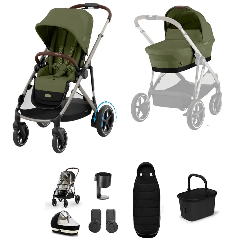 Cybex Egazelle S Essential Bundle In Moss Green 1