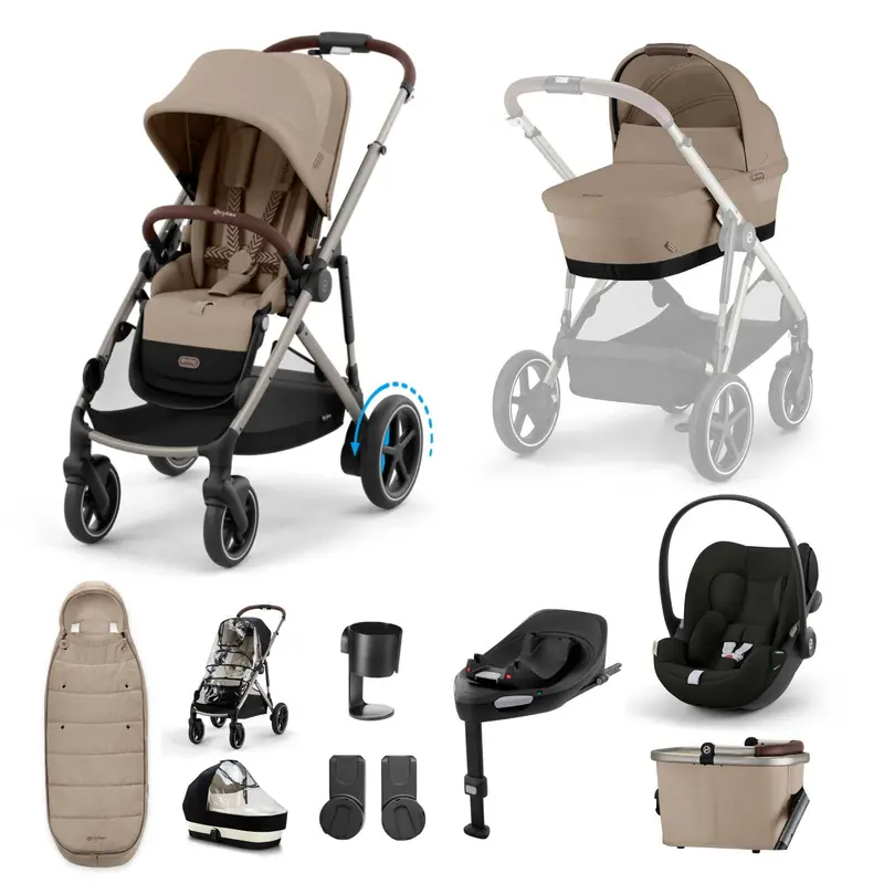 Cybex Egazelle S Luxury Bundle In Almond Beige 1