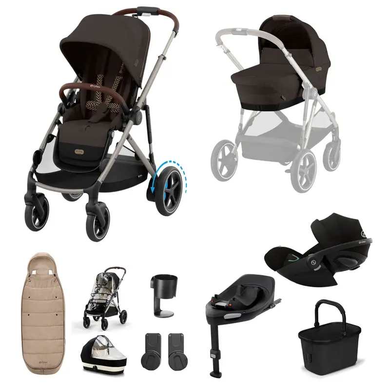 Cybex Egazelle S Luxury Bundle In Chocolate Brown 1