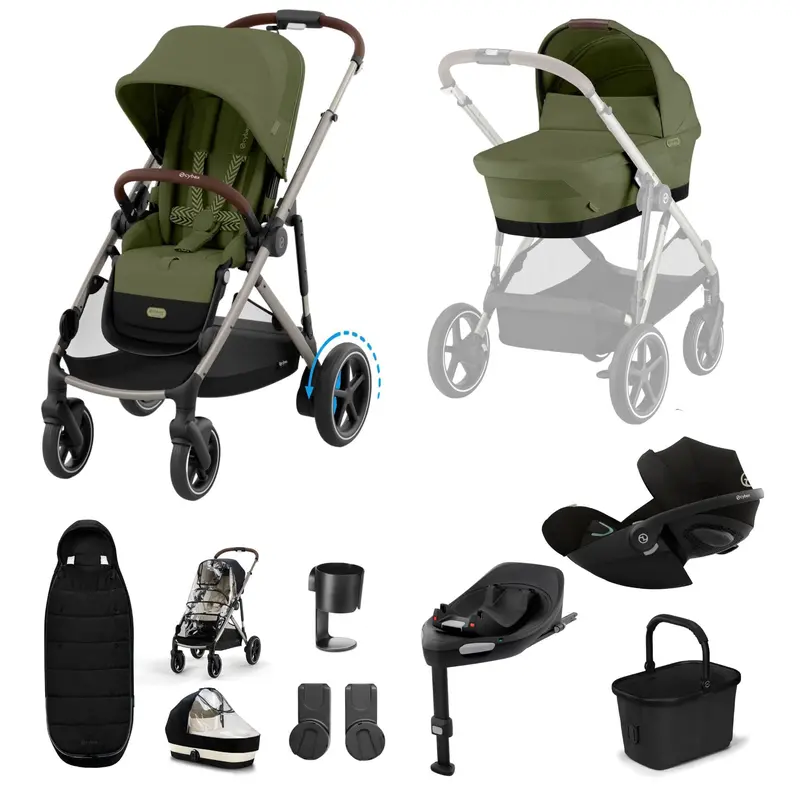 Cybex Egazelle S Luxury Bundle In Moss Green 1