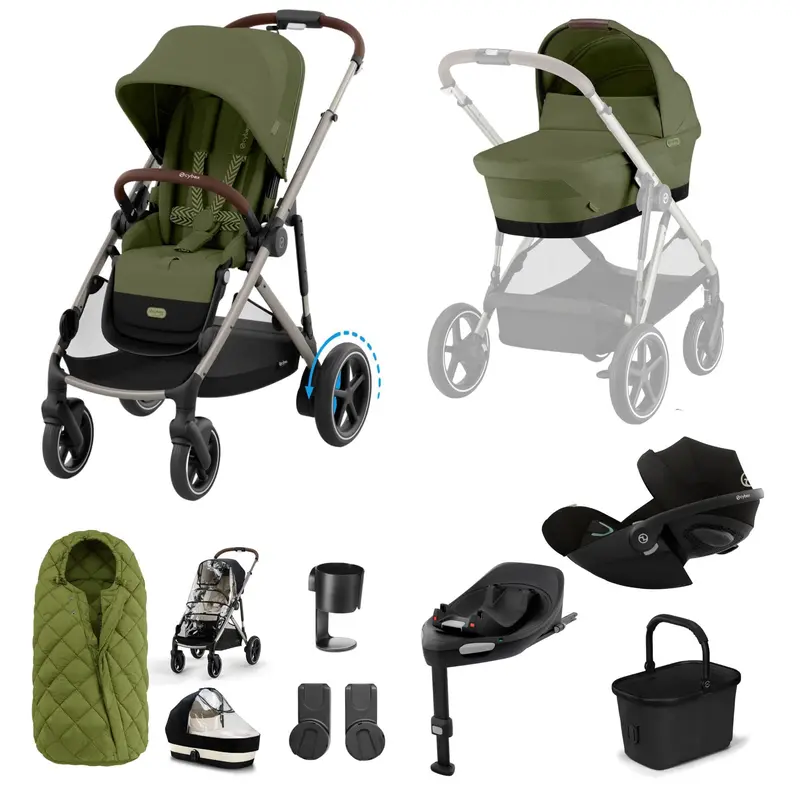 Cybex Egazelle S Luxury Bundle In Moss Green 2