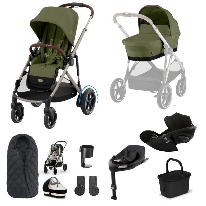 Cybex Egazelle S Luxury Bundle In Moss Green 3
