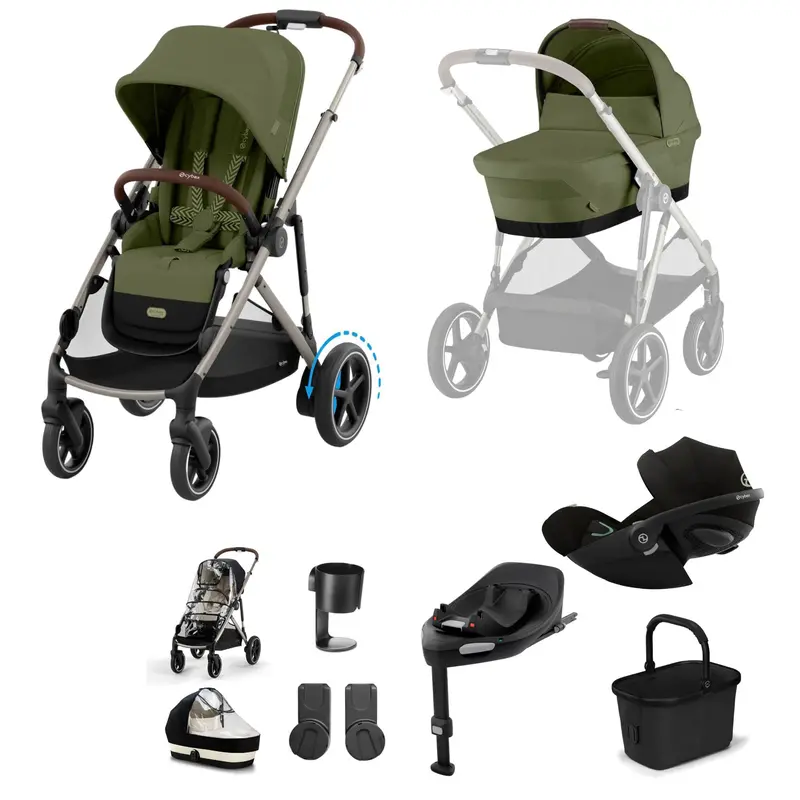 Cybex Egazelle S Luxury Bundle In Moss Green 4