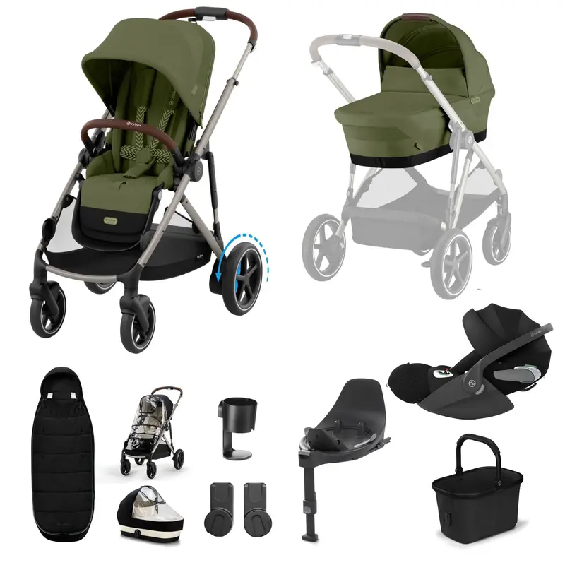 Cybex Egazelle S Luxury Bundle In Moss Green 5