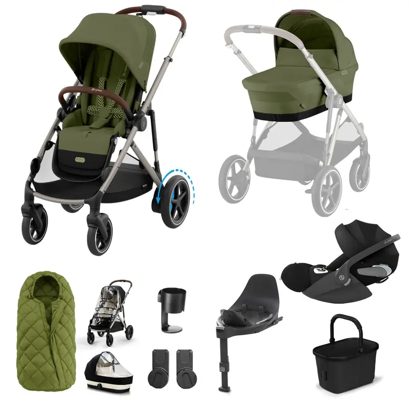 Cybex Egazelle S Luxury Bundle In Moss Green 6