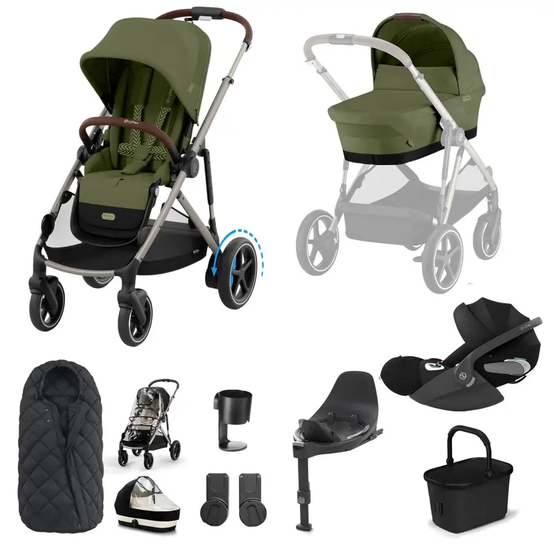 Cybex Egazelle S Luxury Bundle In Moss Green 7