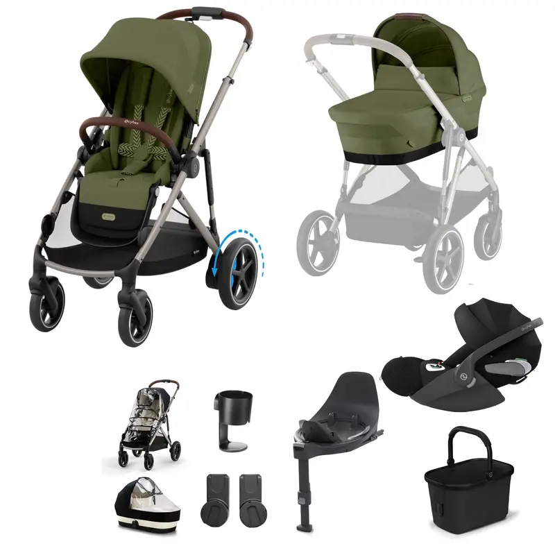 Cybex Egazelle S Luxury Bundle In Moss Green 8