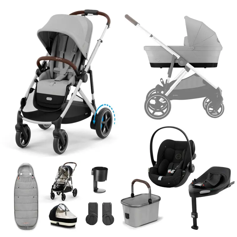 Cybex Egazelle S Luxury Bundle In Stone Grey 1