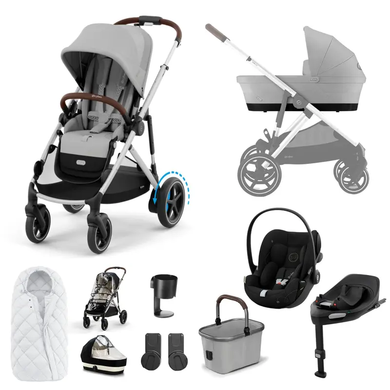 Cybex Egazelle S Luxury Bundle In Stone Grey 2