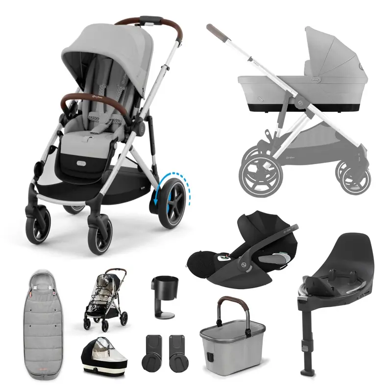Cybex Egazelle S Luxury Bundle In Stone Grey 3