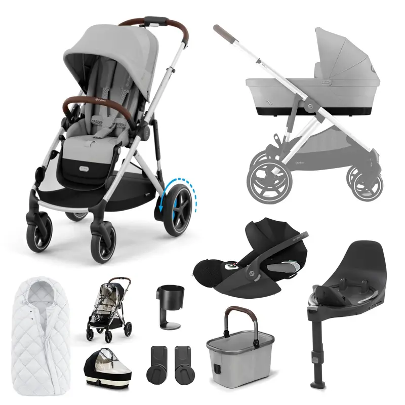 Cybex Egazelle S Luxury Bundle In Stone Grey 4
