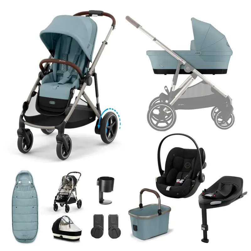 Cybex Egazelle S Luxury Bundle In Stormy Blue 1