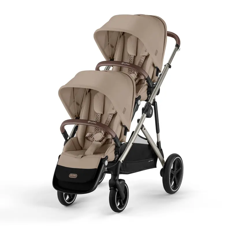Cybex Egazelle S Twin Essential Pushchair Bundle In Almond Beige 2