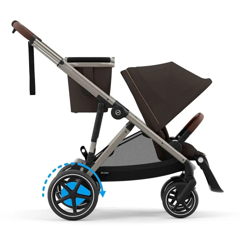 Cybex Egazelle S Twin Luxury Pushchair Bundle In Chocolate Brown 8