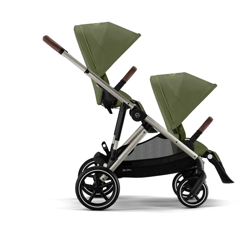 Cybex Egazelle S Twin Luxury Pushchair Bundle In Moss Green 3