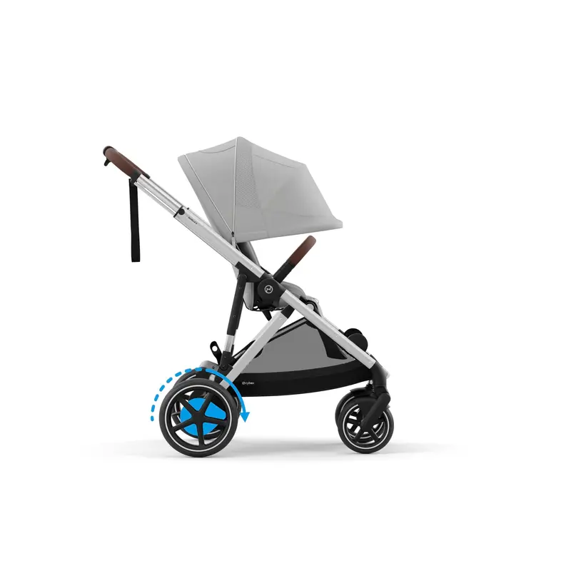 Cybex Egazelle S Twin Luxury Pushchair Bundle In Stone Grey 4