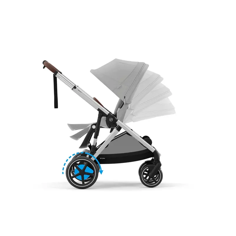 Cybex Egazelle S Twin Luxury Pushchair Bundle In Stone Grey 5