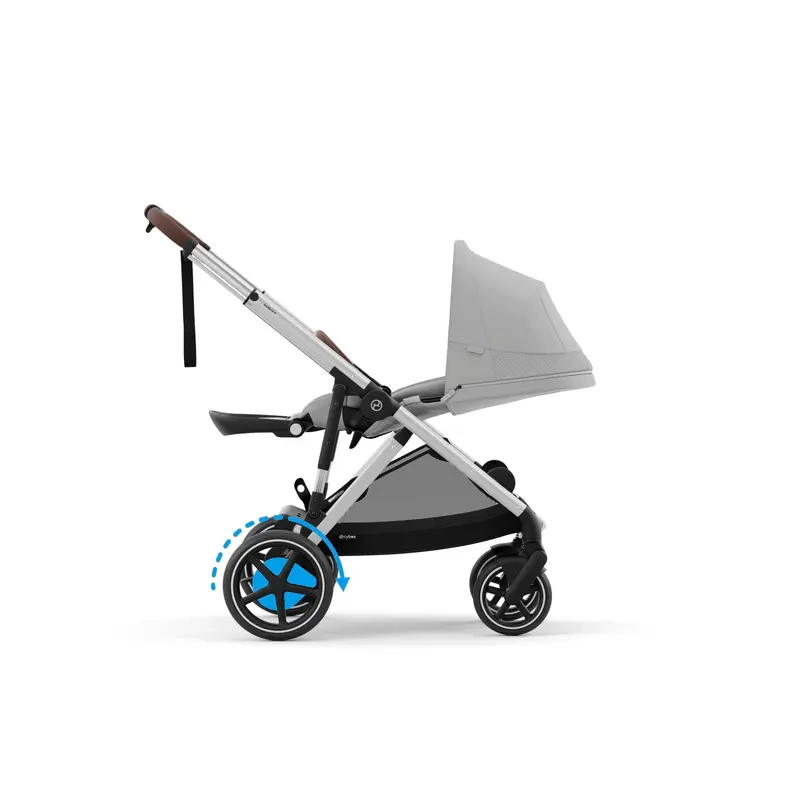 Cybex Egazelle S Twin Luxury Pushchair Bundle In Stone Grey 6
