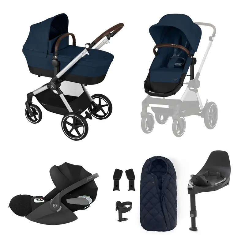 Cybex Eos Lux Luxury 9 Piece Bundle In Ocean Blue 2